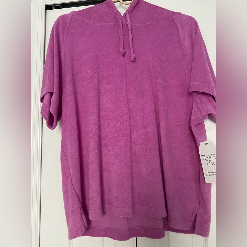 New terry hooded Pullover  shirt